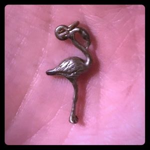 925 Sterling Silver Flamingo Charm